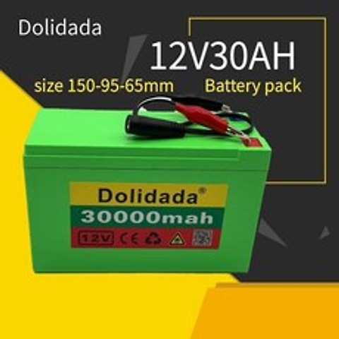 12V 30Ah 18650 리튬 배터리 팩 3S6P 분무기 전기 자동차 배터리 + 12.6V 충전기 용 고전류 20A BMS 내장|Battery Packs|, 단일, 1개