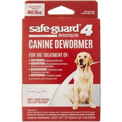 큰 개를위한 8in1 Safe-Guard Canine Dewormer 3 일 처리