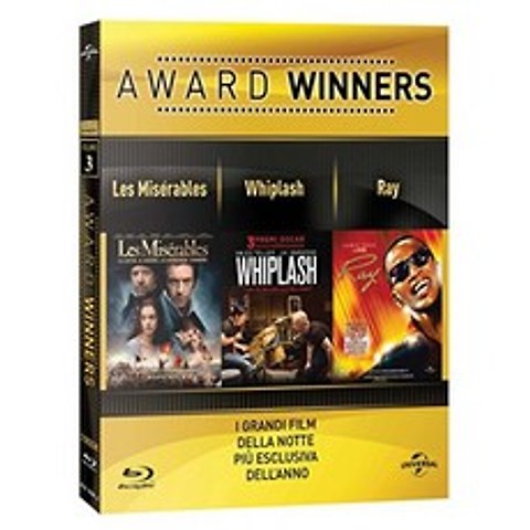 Les Miserables / Whiplash / Ray-Oscar Collection (3 Blu-Ray) [이탈리아] [Blu-ray], 단일옵션