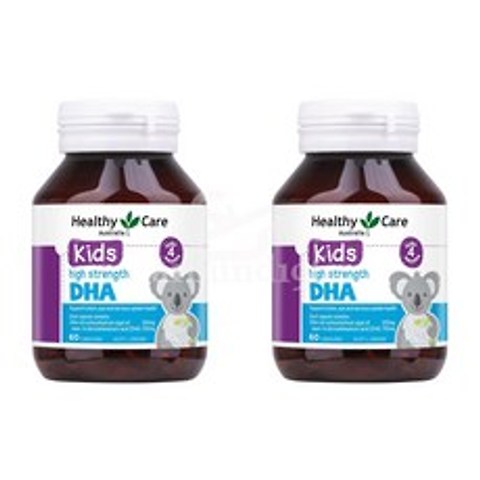 Healthy Care High Strength Kids DHA 헬시케어 고함량 키즈 DHA 60캡슐 2팩