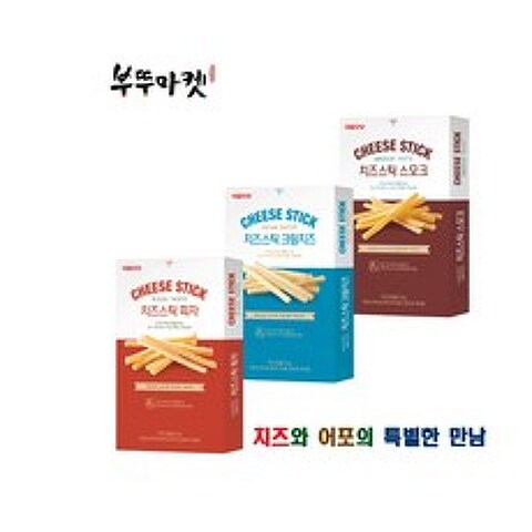 서울우유 치즈스틱3종 크림치즈 피자 스모크 35 g, 치즈스틱크림치즈 35 g