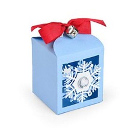 Sizzix 630454257325 Snowflake Favor Box Die by Jordan Caderao, 단일옵션