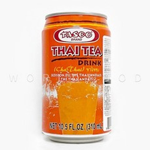 월드푸드 태국 타스코 타이티 드링크 타이 밀크티 THAI TEA DRINK 310ml