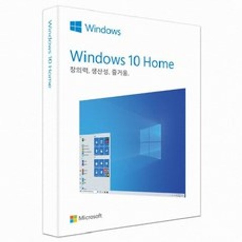 정품 마이크로소프트 윈도우 10 Home (처음사용자용 한글)