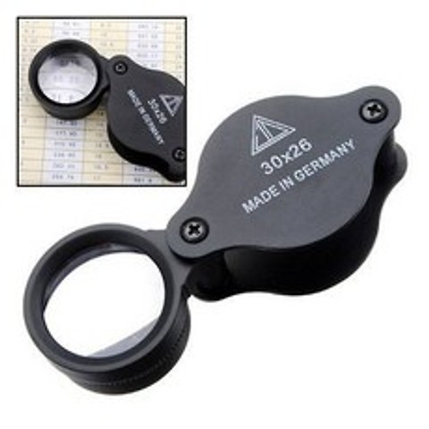 Loupe Glass Lens 30X Magnifier Pocket Folding Magnifying for H/243904