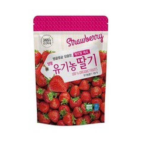 호재준 [호재준] 냉동 유기농 딸기 500g x 1팩, 단품없음