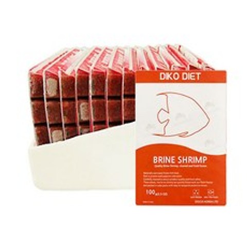 디코 [냉동포장무료] 브라인쉬림프 10팩*1박스 사료, 1세트