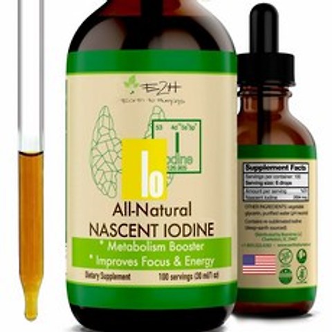 E2H EARTH TO HUMANS All Natural Nascent Iodine Drops 100servings 올 내추럴 요오드 드랍 30ml 2개