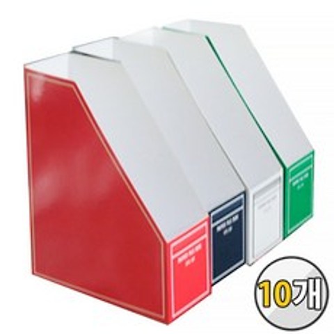 RFB-301 종이화일박스 10개 묶음 파일박스 라인 문서, 진청