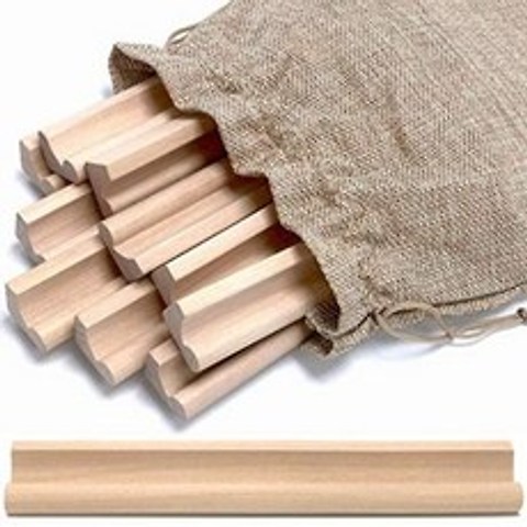 [아마존베스트]Pure Ponta Scrabble Tile Holder Stand 10 Pack Wooden Scrabble Racks with Canvas Bag, One Color_One Size, One Color, 상세 설명 참조0