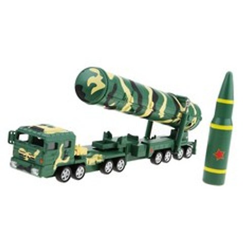 STK 1:64 df-31a 대륙간 탄도 미사일 발사체 다이 캐스트 카, 녹색