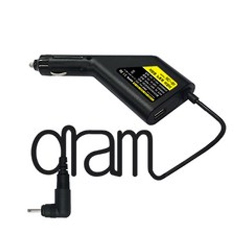 한국미디어 LG gram 그램 올데이그램 차량용 충전기 14ZD960 14Z950-GH50K GT50K 전용 NC-91-30, NC-91 (LG gram 전용)
