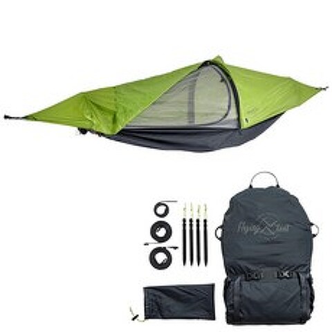 Campfire Outdoors GmbH 오스트리아 직수입 플라잉 캠핑텐트 해먹텐트 비비텐트 판초우의 Flying tent All-in-ONE Hammock Tent 텐트, 1.Grasshopper
