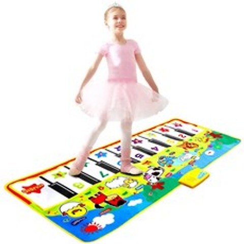 AM ANNA 오버사이즈 피아노 매트 키보드 놀이 댄스 유아교육용 장난감, CP1358