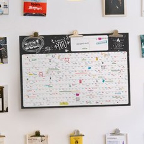 포스터 달력 벽걸이 플래너 대형 캘린더 감성 계획표 연간 스케쥴러 인테리어 소품, 포유