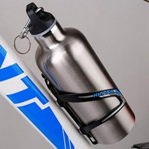 자전거 프레임 물병 수납 홀더 알루미늄 재질 경량 30g 물통 거치대 케이지, 1개, A타입-블루