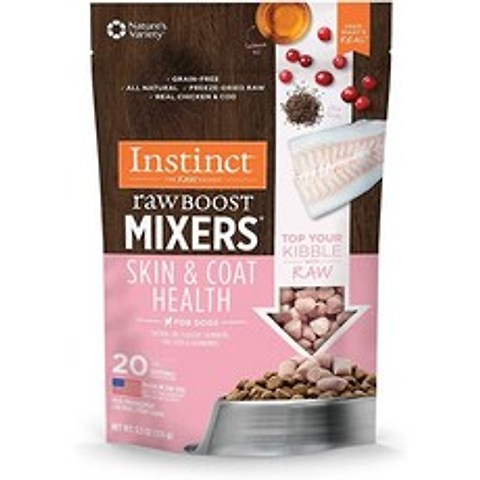 Instinct Raw Boost Mixers Freeze Dried Raw Dog Food Topper Grain Free Dog Food Topper with Functional Ingredients 5.5 oz Bag