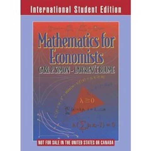 Mathematics for Economists, Norton