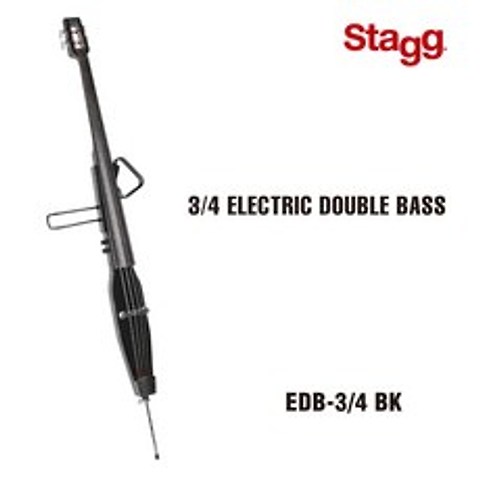 Staggg EDB-3/4 전자 일렉트릭 더블 베이스 블랙 ELECTRIC DOUBLE BASS 콘트라베이스