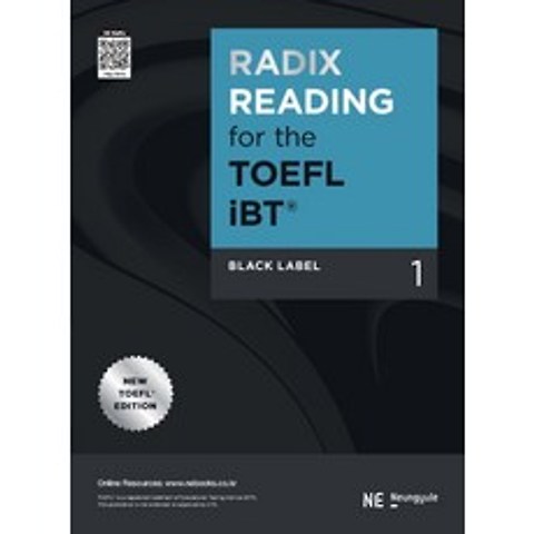 RADIX READING for the TOEFL iBT Black Label. 1, NE능률