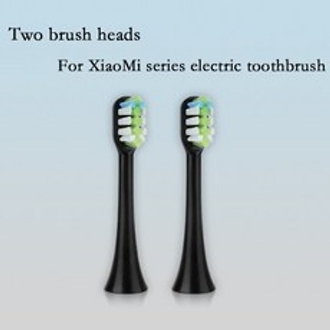 Xiaomi Soocas-cepillos de dientes eléctricos X3U X1 X3 X5 cabeza de cepillo de dientes resistente, 중국, 2 헤드 블랙