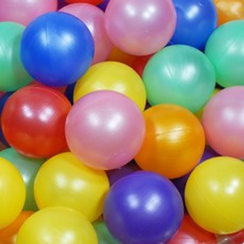 아이보노 볼풀공 100개-키즈카페-어린이집-숫자영어공-감각공, 200색공