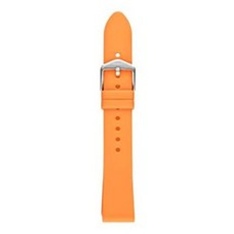 Fossil Womens 18mm Silicone Watch Band Color: Orange (Model: S181400) PROD220003017