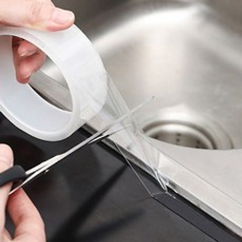 투명 방수 방염 실리콘 테이프 싱크대 주방 틈새차단 욕실 오염예방 테프, 3cm*10M