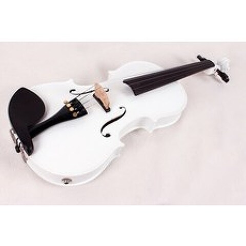 전자바이올린 화이트 44 전기 음향 바이올린 케이스 활 손으로 만든 솔리드 스프루스 메이플