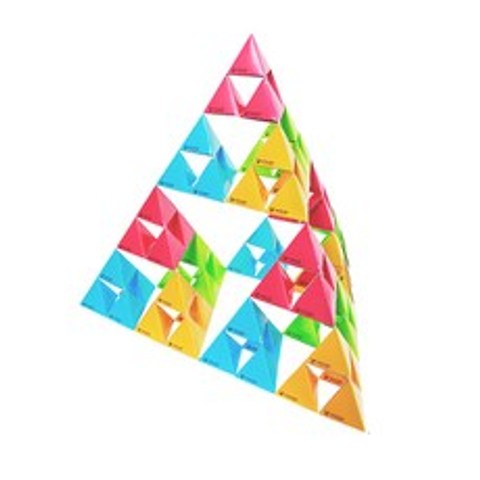 러닝스텝 러닝스텝시어핀스키 피라미드 만들기(4단계) 학급 체험