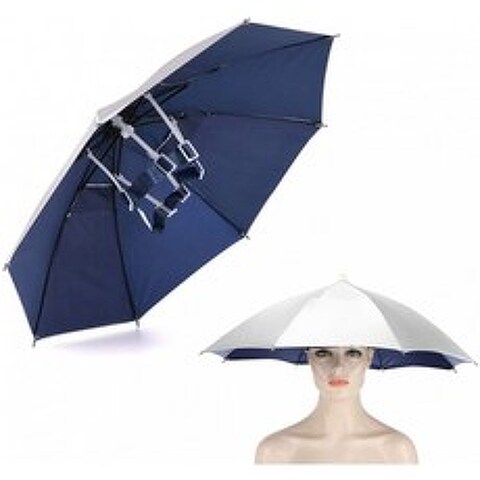 CHDHALTD 엄브렐라 모자 휴대용 비 폴더블 UV 보호 우산 캡 선햇 모자 낚시 모자 우산: 스포츠 & 아웃도어, 단일옵션