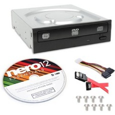Lite-On Super AllWrite IHAS124-04-KIT 24X DVD+-RW Dual Layer Burner + Nero 12 Essentials Burning So, 상세 설명 참조0