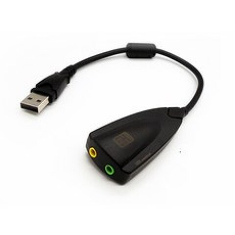 VIRTUAL USB 7.1채널 마이크이어폰 분리형 사운드카드 PC 노트북 연결 스피커 오디오잭 외장형, 7.1USB