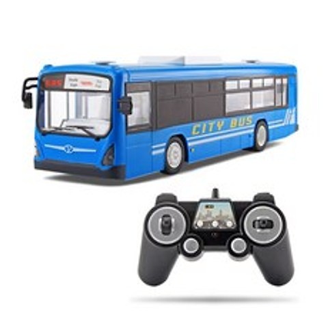 RC 카 6채널 2 4G 원격제어 버스 도시고속 1키스타트 기능버스 사운드와 라이트 포함 RC 카스 알리 익스프레스, 02 Blue