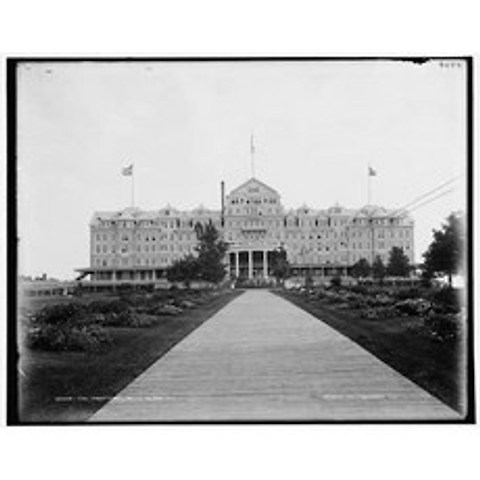 무한 사진 : Frontenac 호텔 리조트 여관 건물 천 라운드 섬 뉴욕 뉴욕 1890, 본상품, 본상품