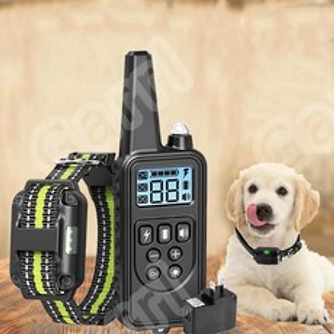 Garrl 강아지 전기목걸이 짖음방지기 강아지훈련용 충전식 무선 컨트롤 방수 원격조종