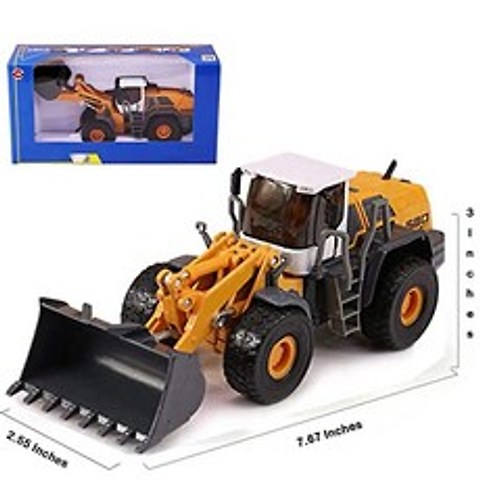 Geminigenius 1:50 Scale Metal Heavy Duty Construction Site for Playing Collecti (Four Wheel Loader), Four Wheel Loader