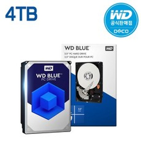 WD BLUE HDD 3.5 하드디스크 4TB 40EZRZ 공식판매점