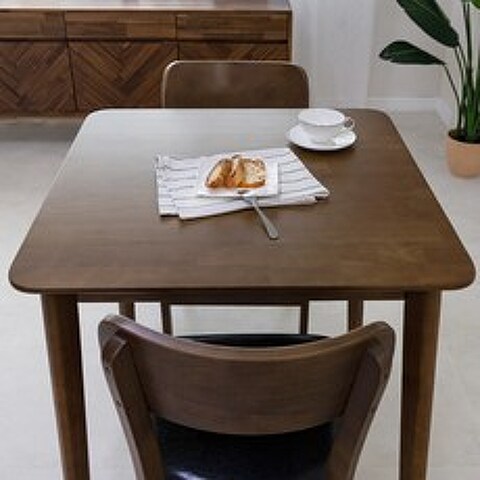 라로퍼니처 빈츠 원목 2인용 식탁 세트 2인 테이블, 단품_테이블