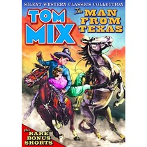Tom Mix-Silent Western Classics Collection-The Man From Texas (Plus Bonus Shorts), 단일옵션
