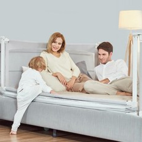 babyBBZ 슬라이딩 침대가드 높이조절 최대81cm, 슬라이딩(150-그레이)