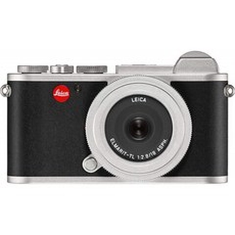 Leica CL 미러리스 디지털 카메라 실버 18mm F2.8 ELMARIT-TL 비구면 팬케이크 렌즈 실버, 단일옵션