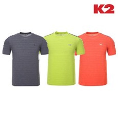 [현대백화점]K2 케이투 (KMM19212) 남성 FLY 테잎 라운드 반팔 티셔츠