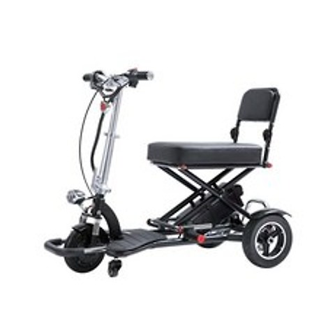 노인전동차 접이식 전기 세발 자전거 노인 전동 스쿠터 장애인 소형 이중 삼륜 리튬 배터리 차량 휠체어, 12A 리튬 배터리 45km-S1 2_1, 48V