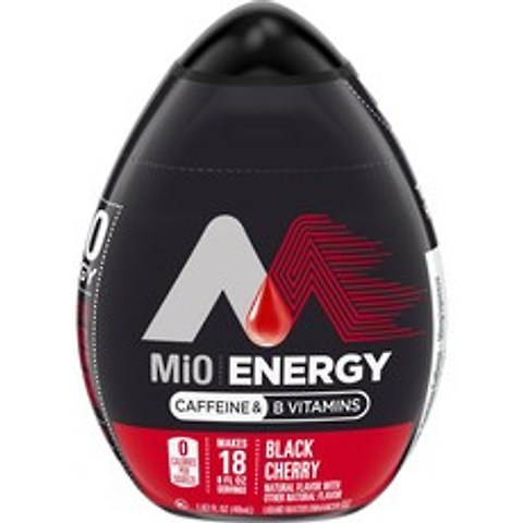 미오 에너지 카페인 & B 비타민 블랙 체리, 48ml, 1개