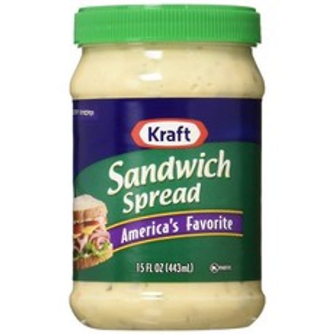 Kraft 샌드위치 스프레드 아메리카스 페이보릿, 1개, 443ml
