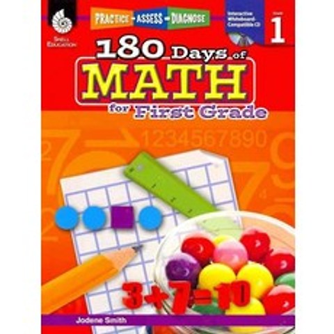 180 Days of Math for First Grade (With CDROM), Shell Education Pub