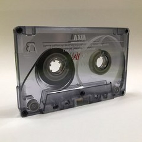 공테이프 카세트 오디오 투명 블랙 10분 10개(AXIA)
