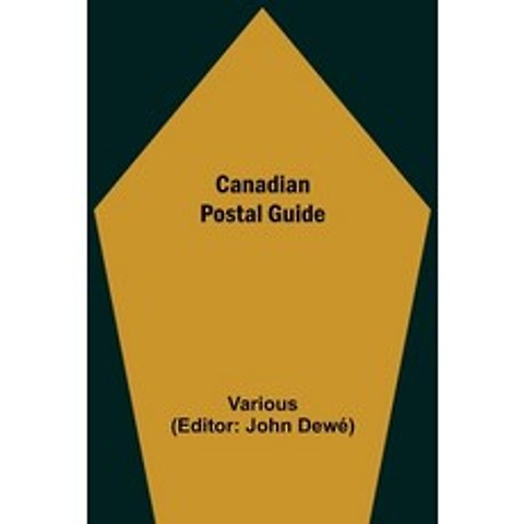(영문도서) Canadian Postal Guide Paperback, Alpha Edition, English, 9789354596025