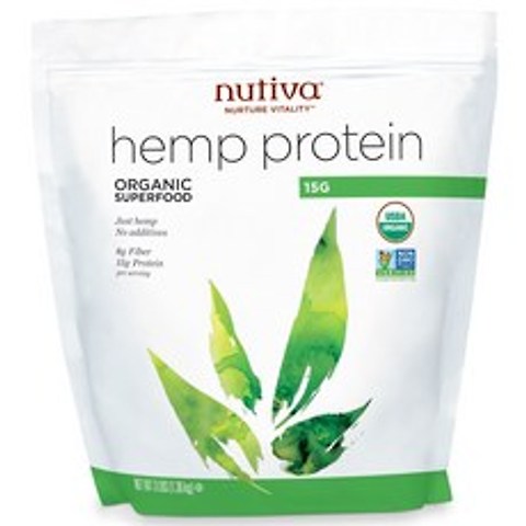 Nutiva 유기농 삼 단백질 15g 3 lbs (1.36 kg), 삼 파운드